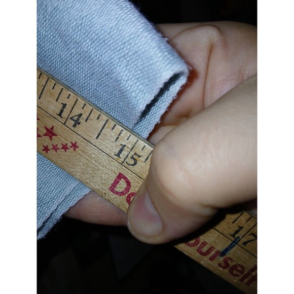 Jane And Delancy Top Women Size Medium Blue Metal Buttons Embellished Split Side - Picture 9 of 15